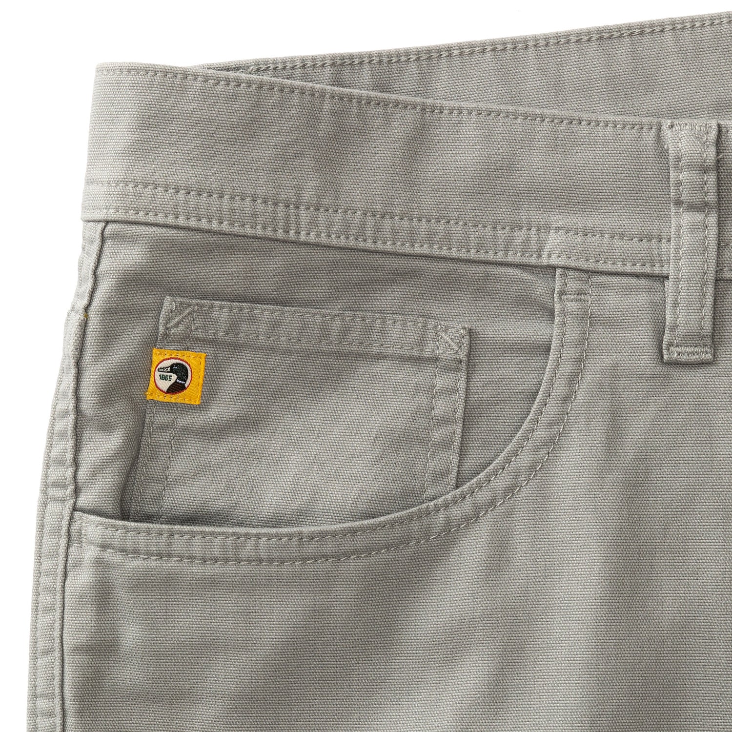 Duck Head - Pinpoint Canvas Five-Pocket Pant - Limestone Gray
