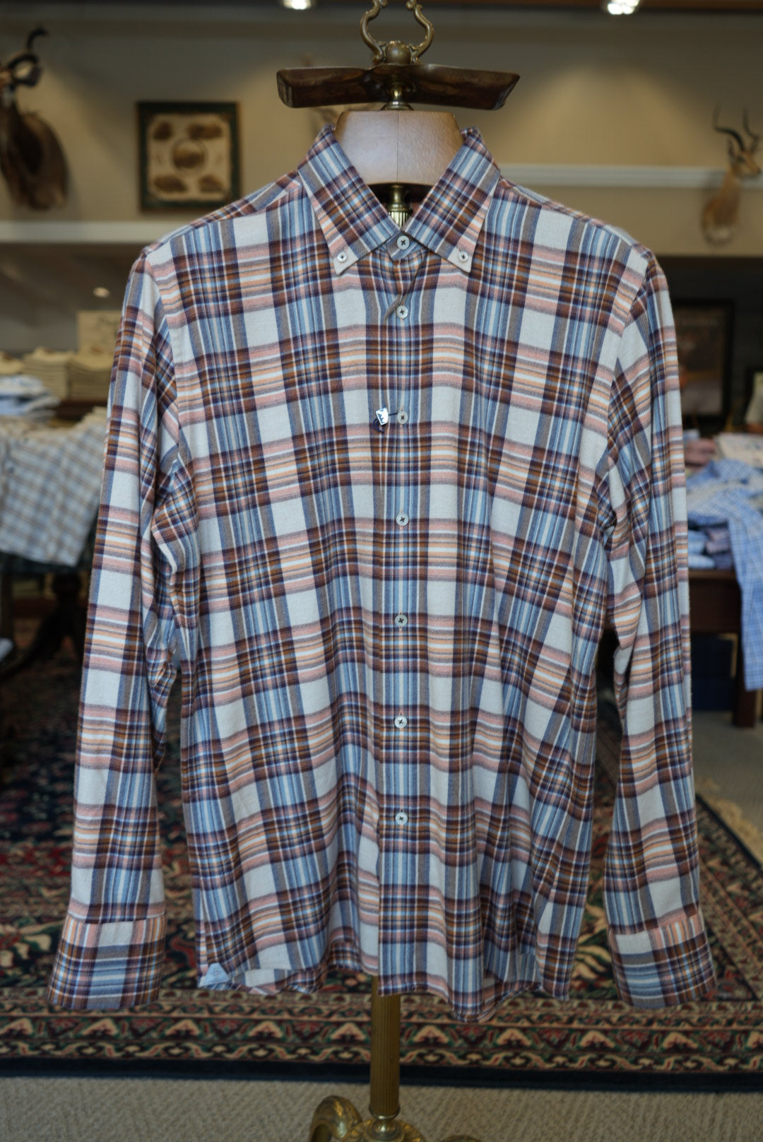 Calder - Twisted Plaid Flannel - Ember