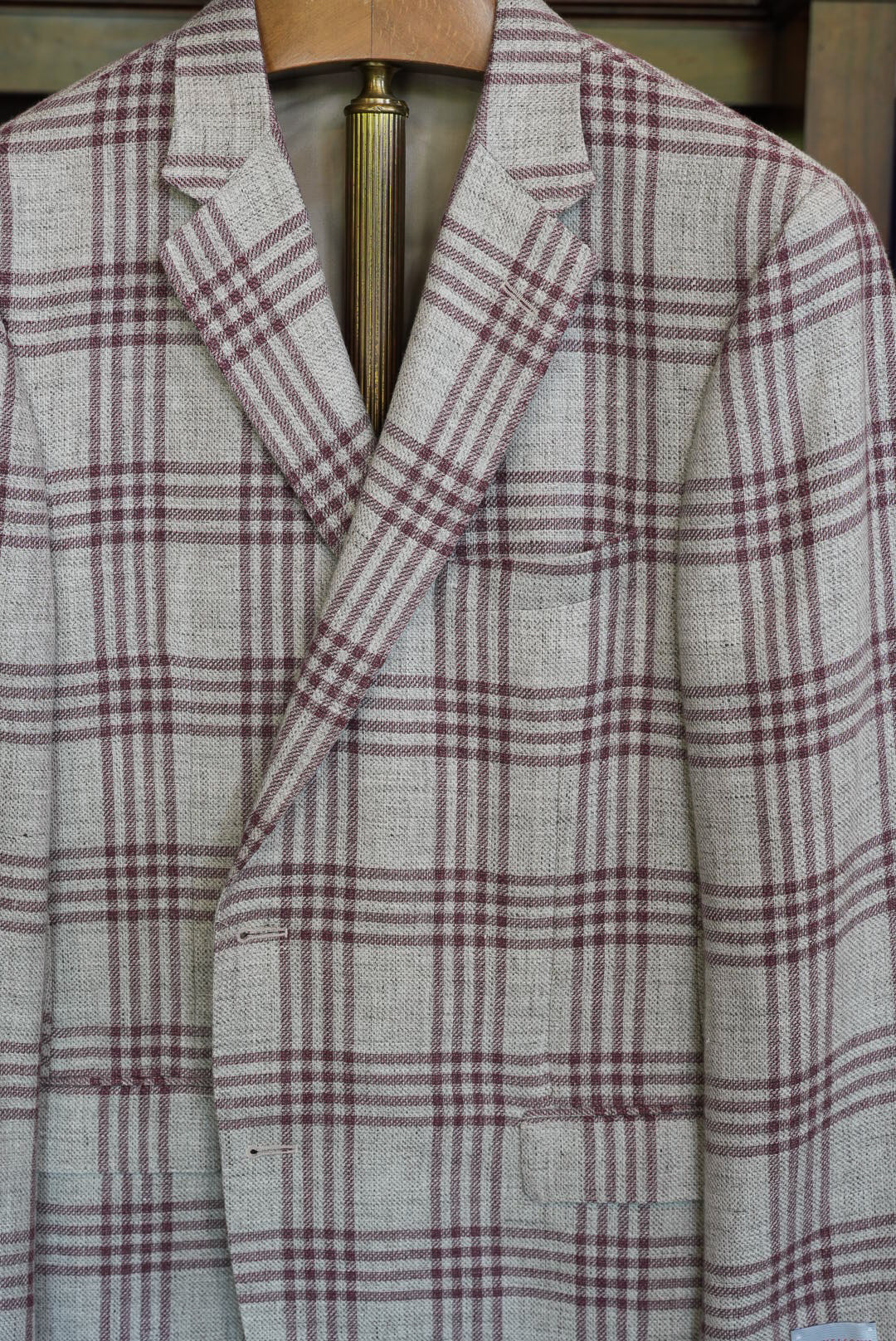 Samuelsohn - Rouge Red Windowpane Sport Coat - 8J702J