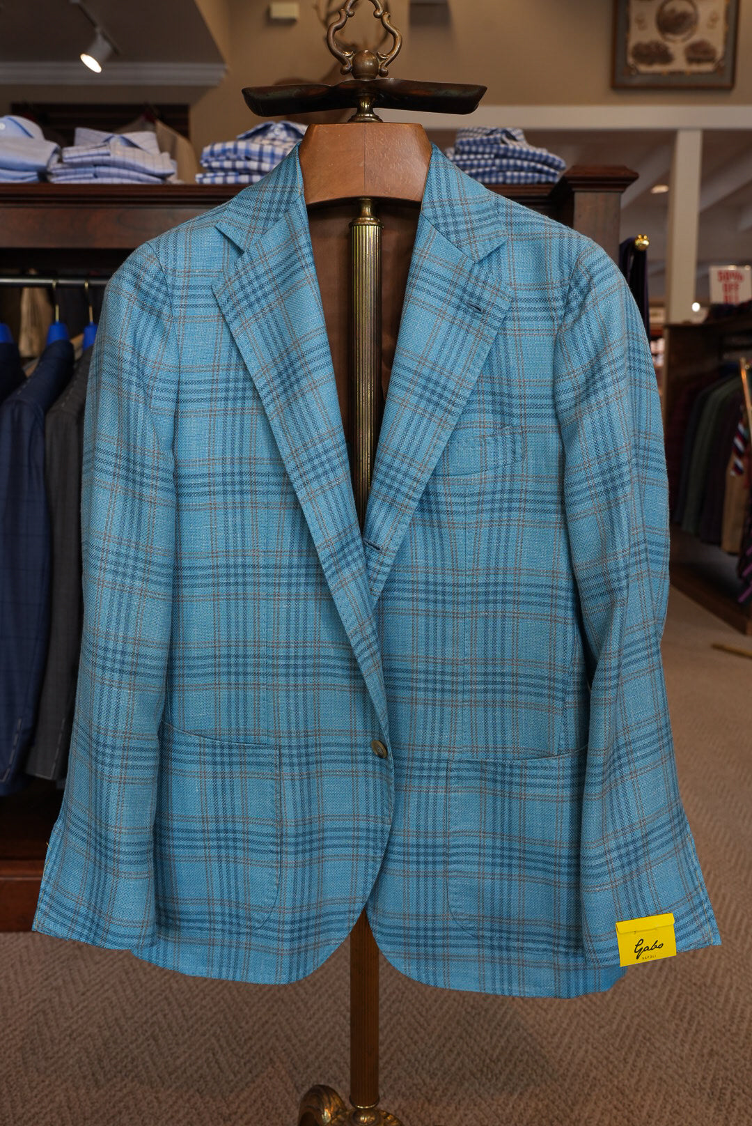 Gabo - Teal Plaid Multi Sport Jacket