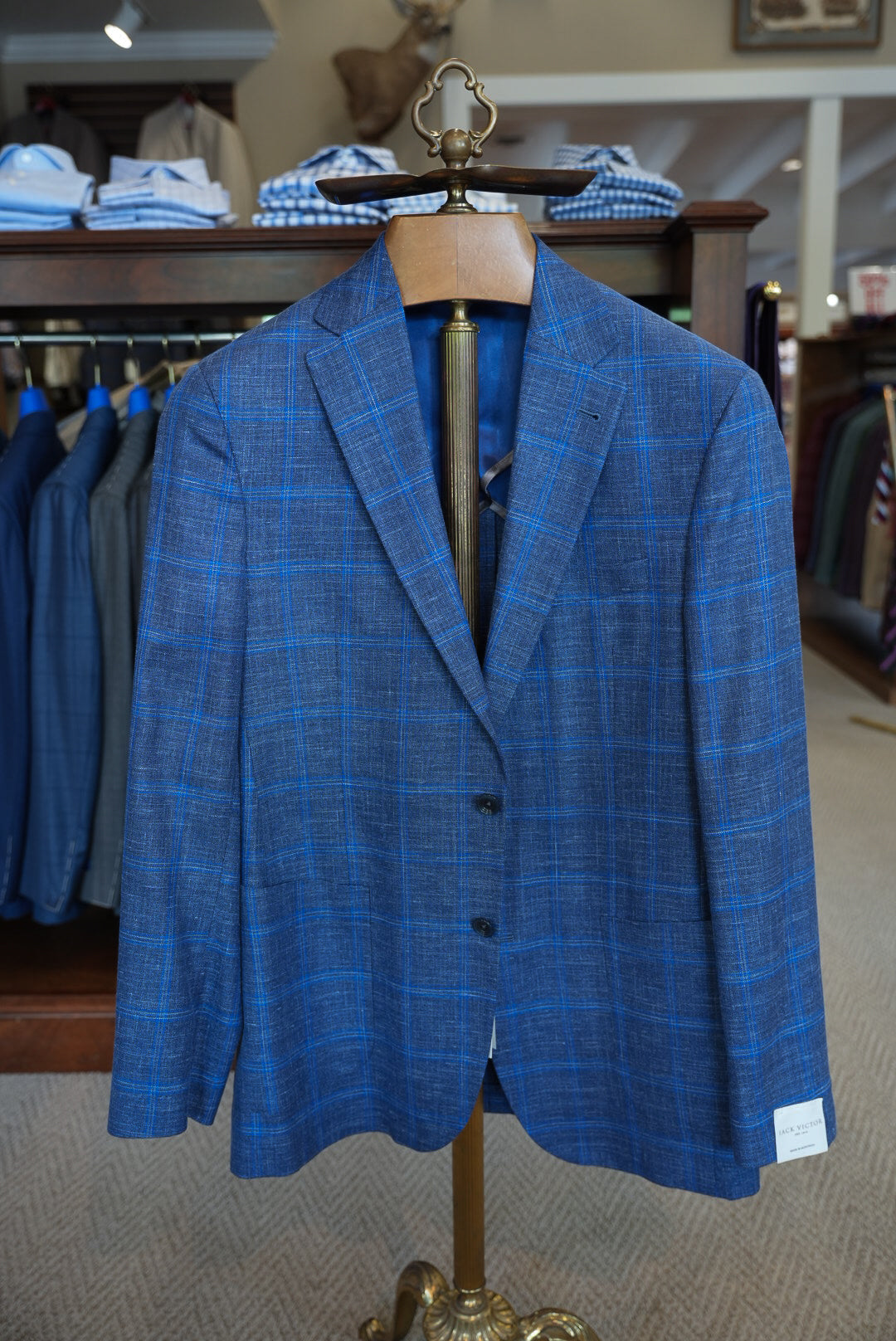 Jack Victor - Hampton Sport Coat - Dark Blue Plaid