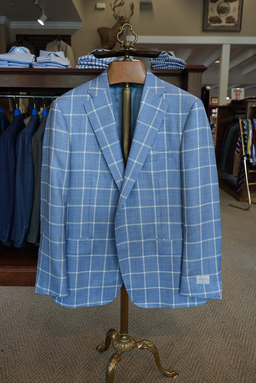 Samuelsohn - Sky Windowpane Sport Coat