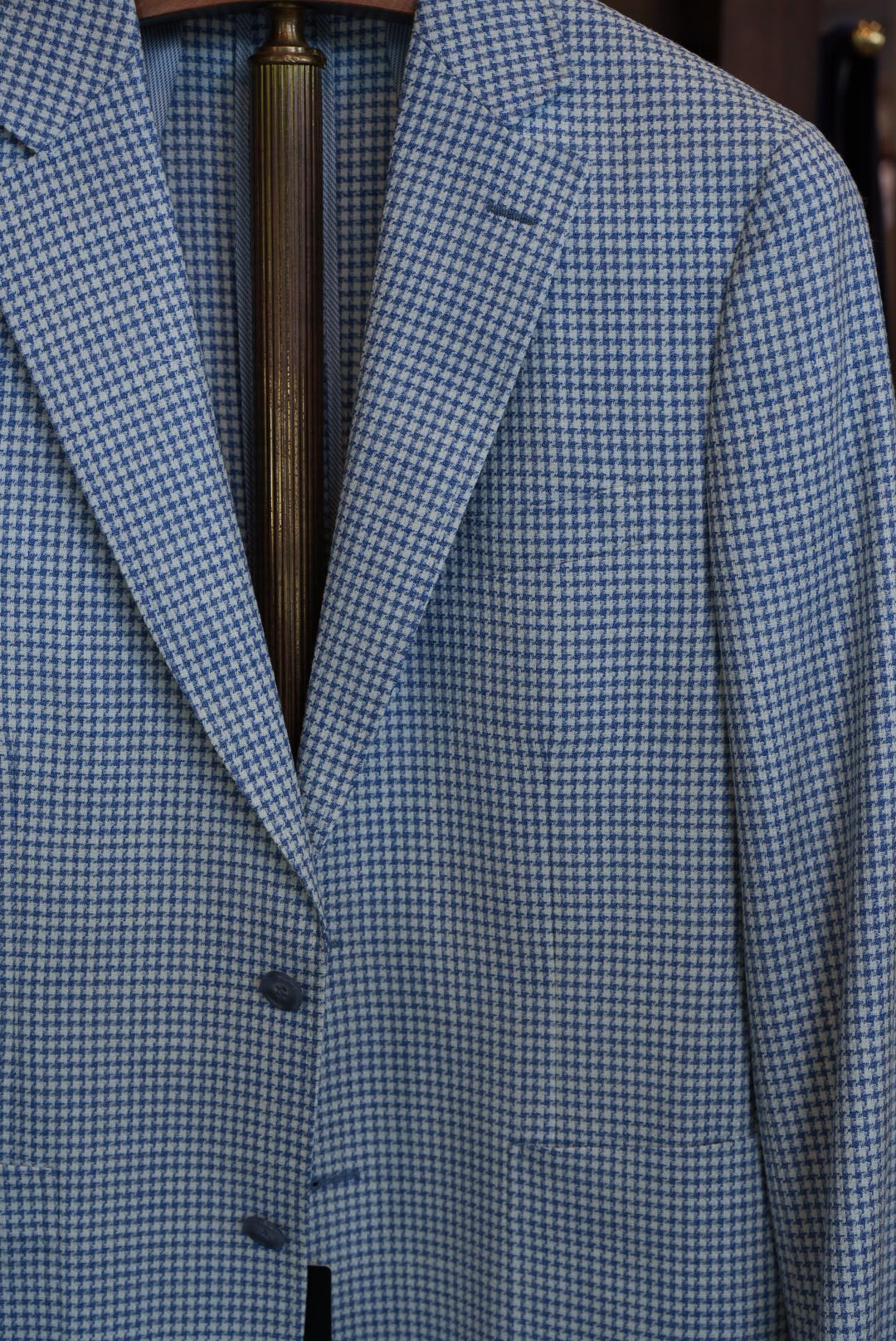 Paul Betenly - Blue/Cream Hounds Tooth
