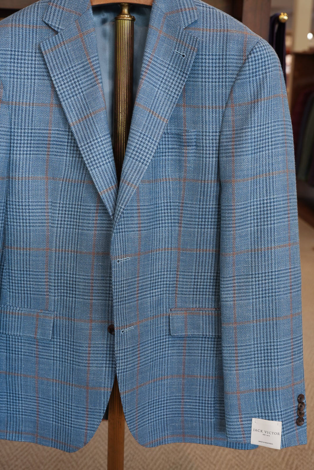 Jack Victor - McClane High Blue Plaid Sport Coat