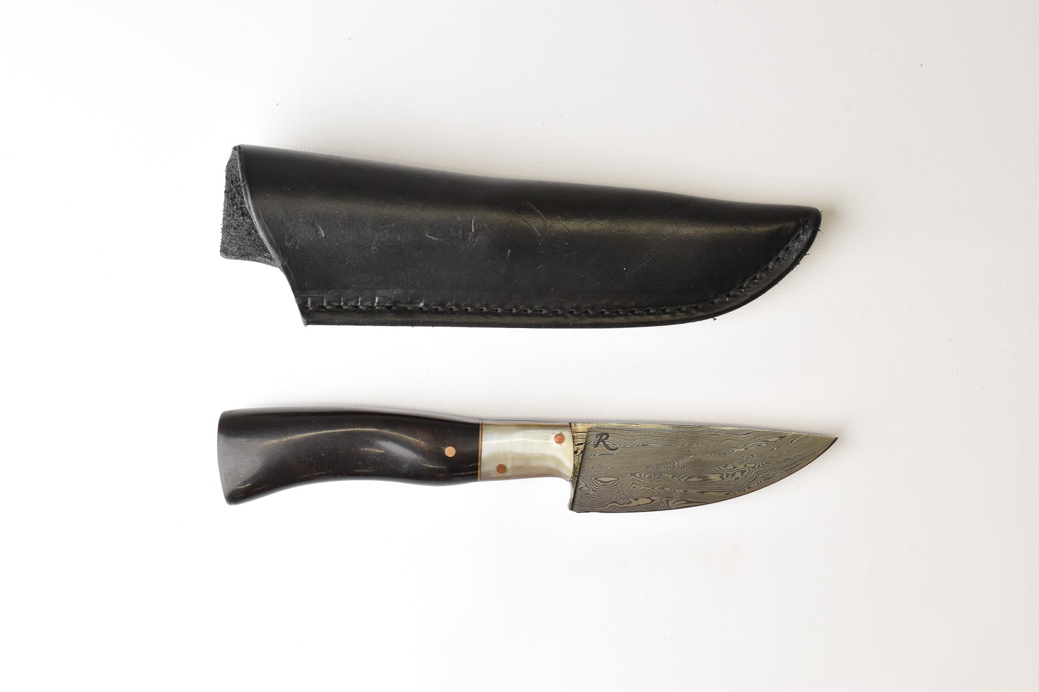 Rhymer Knives - Damascus Skinner