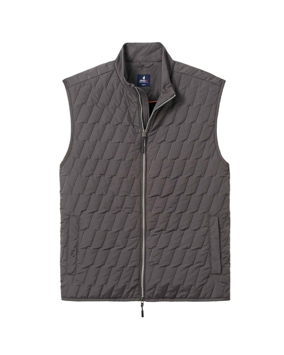 Johnnie O - Belfry Quilted Puffer Vest - Dark Grey