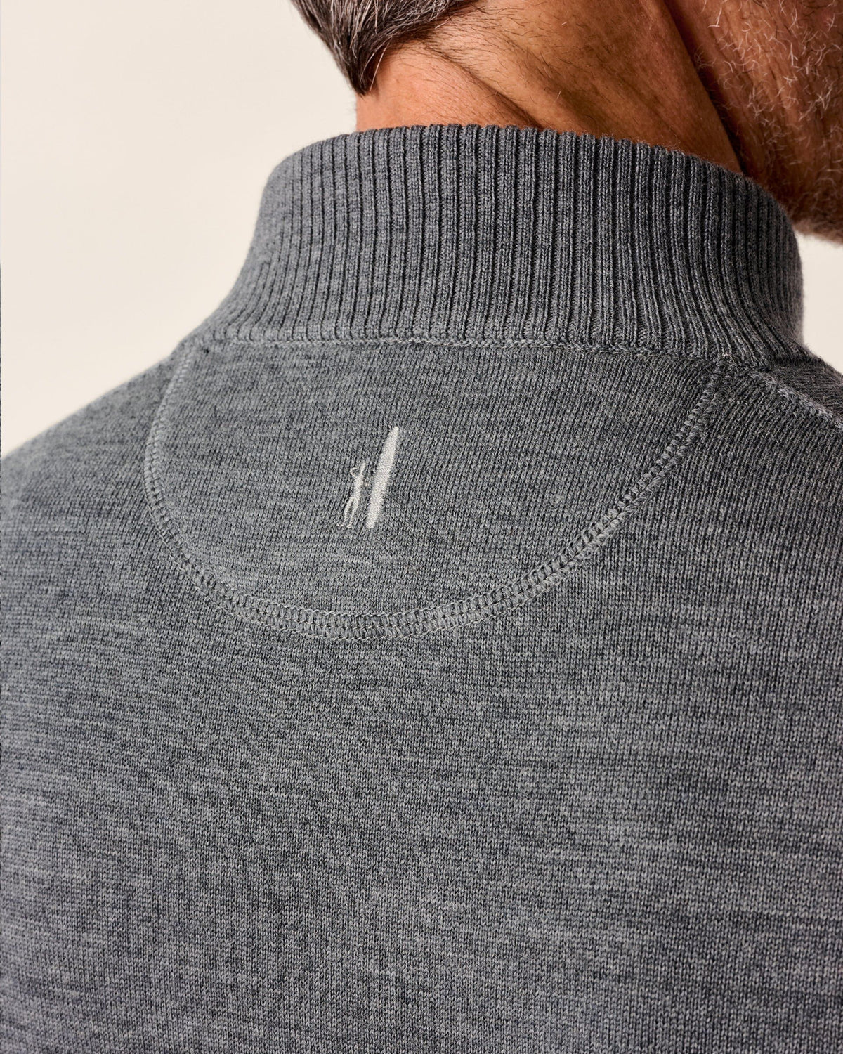 Johnnie O - Raynor Merino 1/4 Zip Sweater - Charcoal