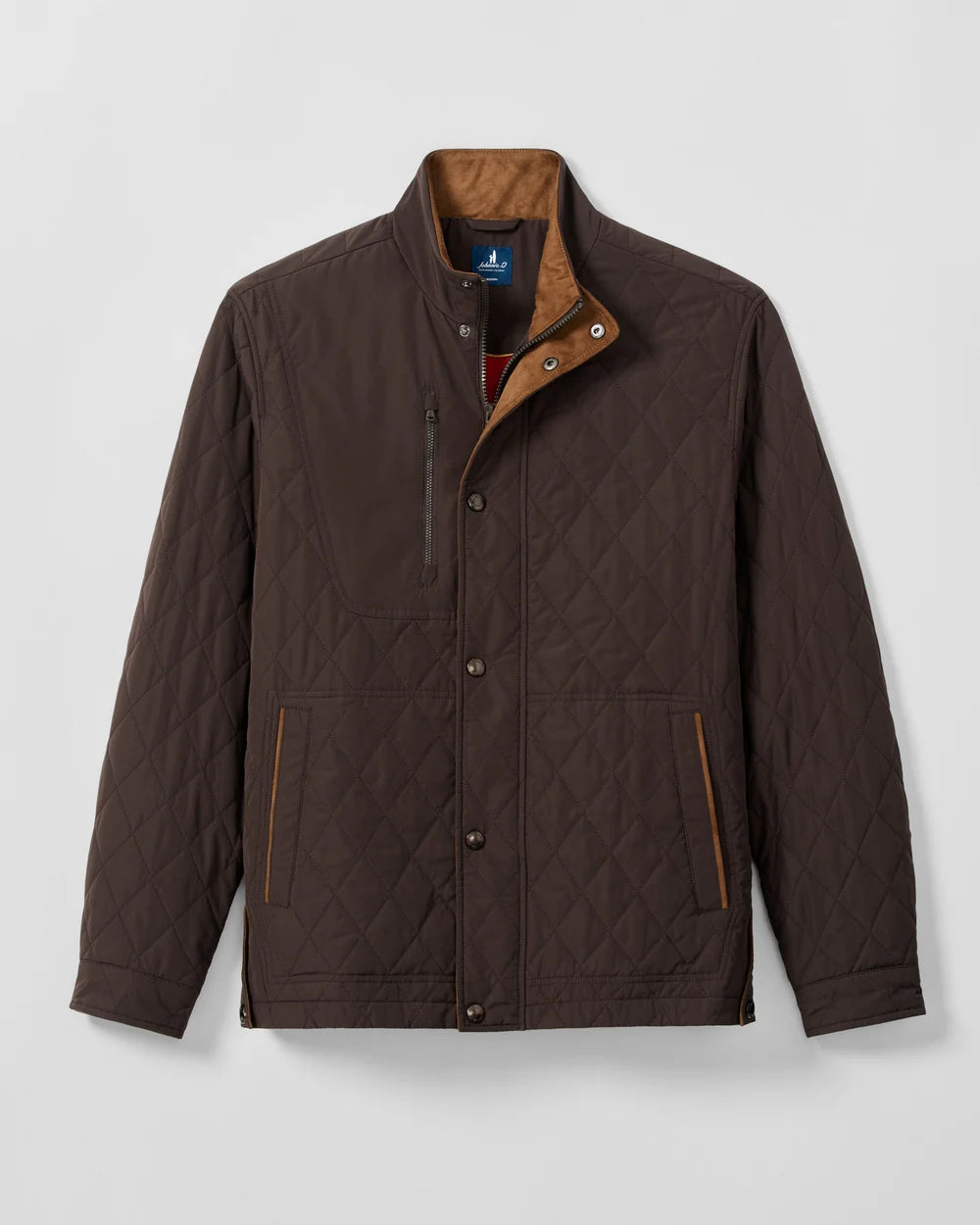 Johnnie O - Juno Quilted Snap Jacket - Cocoa