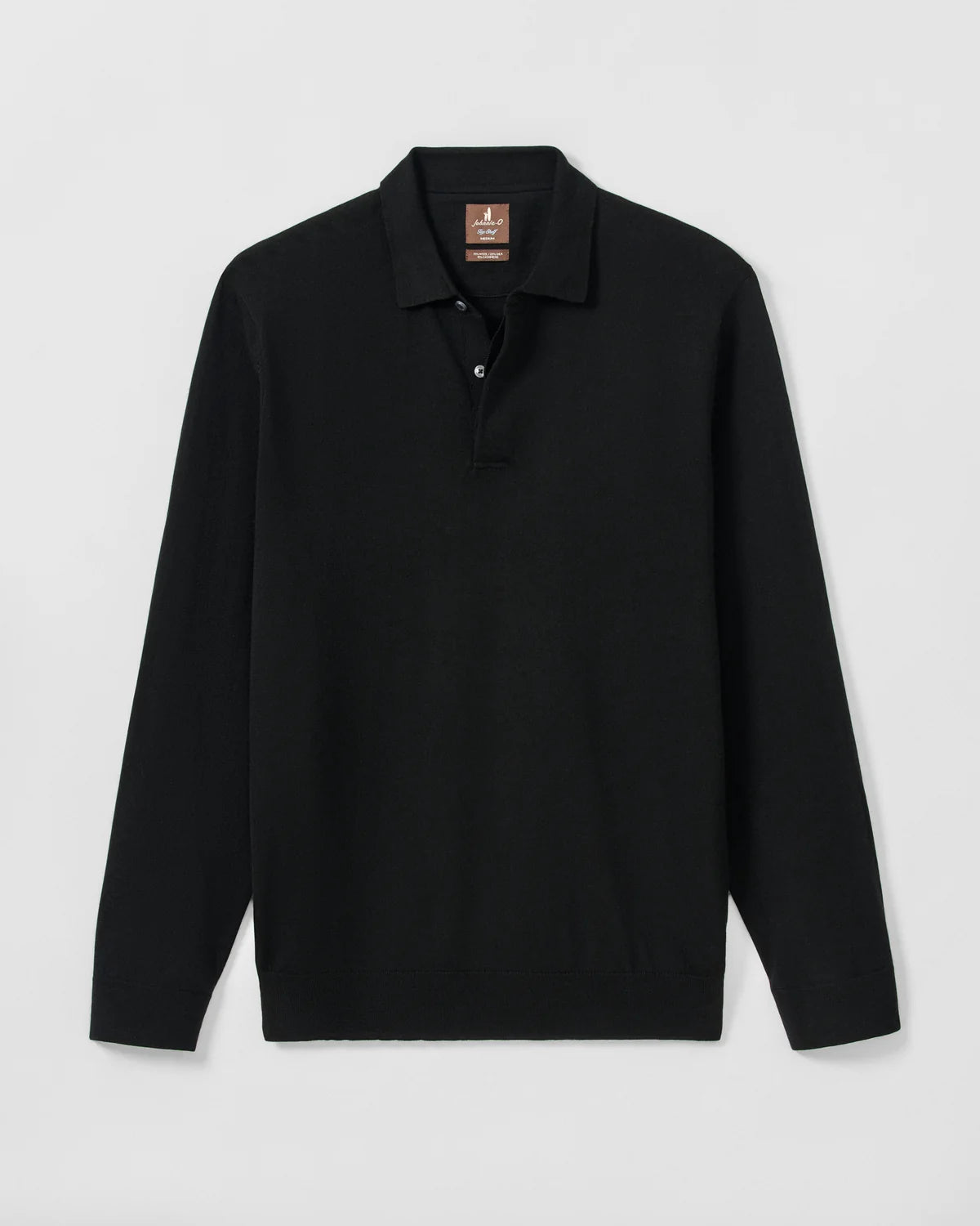 Johnnie O - Merino Blend Long Sleeve Polo - Black