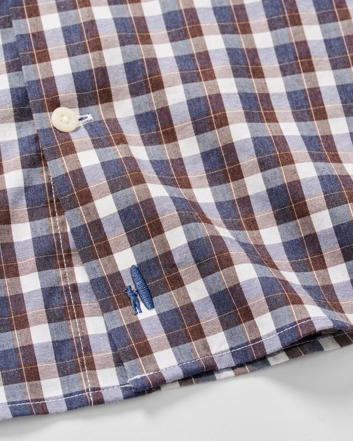 Johnnie O - Oak Bluffs Plaid Natural Performance Button Down Shirt - Lake