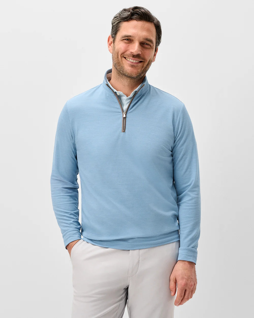 Johnnie-O - Sof Tech Performance 1/4 Zip - Carbon Fiber
