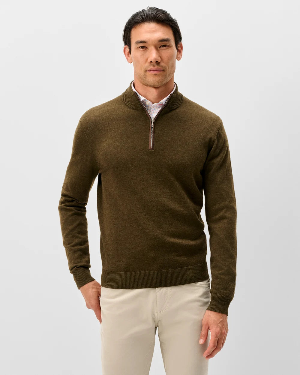 Johnnie O - Raynor Merino 1/4 Zip Sweater - Mallard