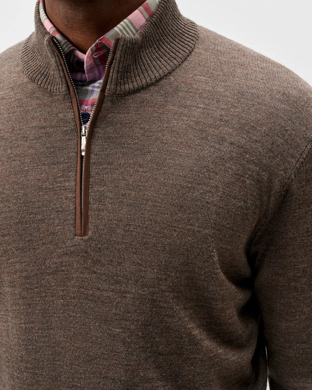 Johnnie O - Raynor Merino 1/4 Zip Sweater - Moca Mocha