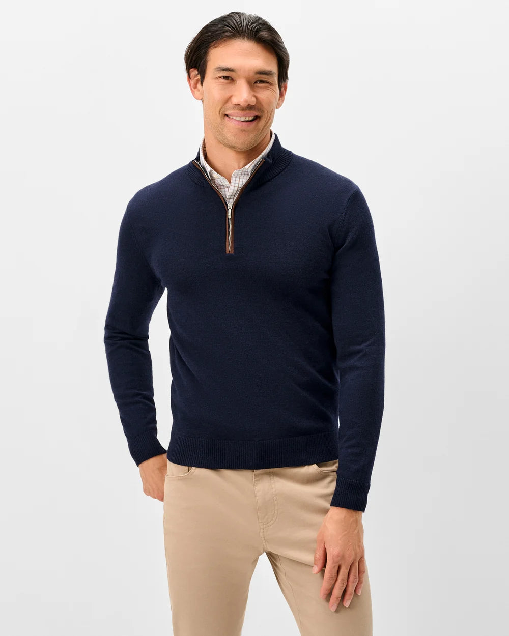 Johnnie O - Raynor Merino 1/4 Zip Sweater - Navy