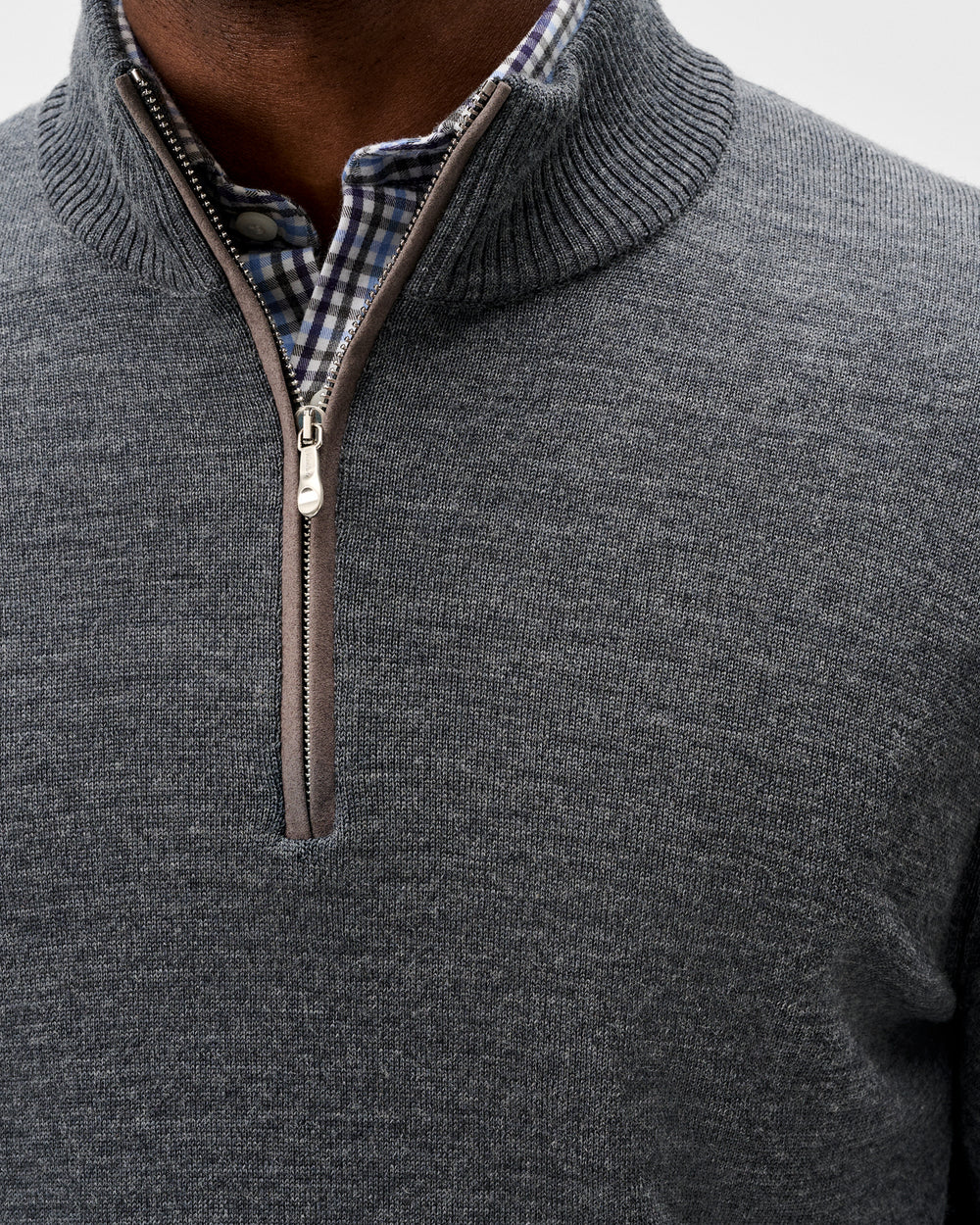 Johnnie O - Raynor Merino 1/4 Zip Sweater - Shadow Grey
