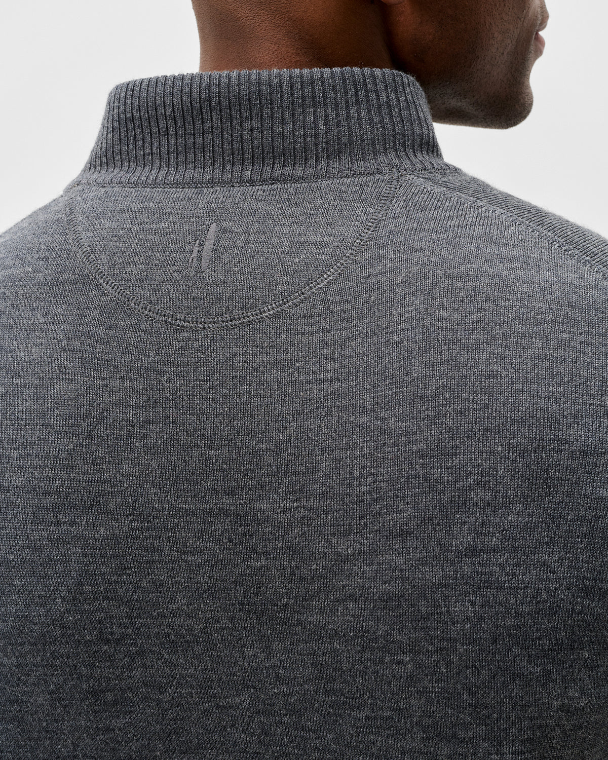 Johnnie O - Raynor Merino 1/4 Zip Sweater - Shadow Grey