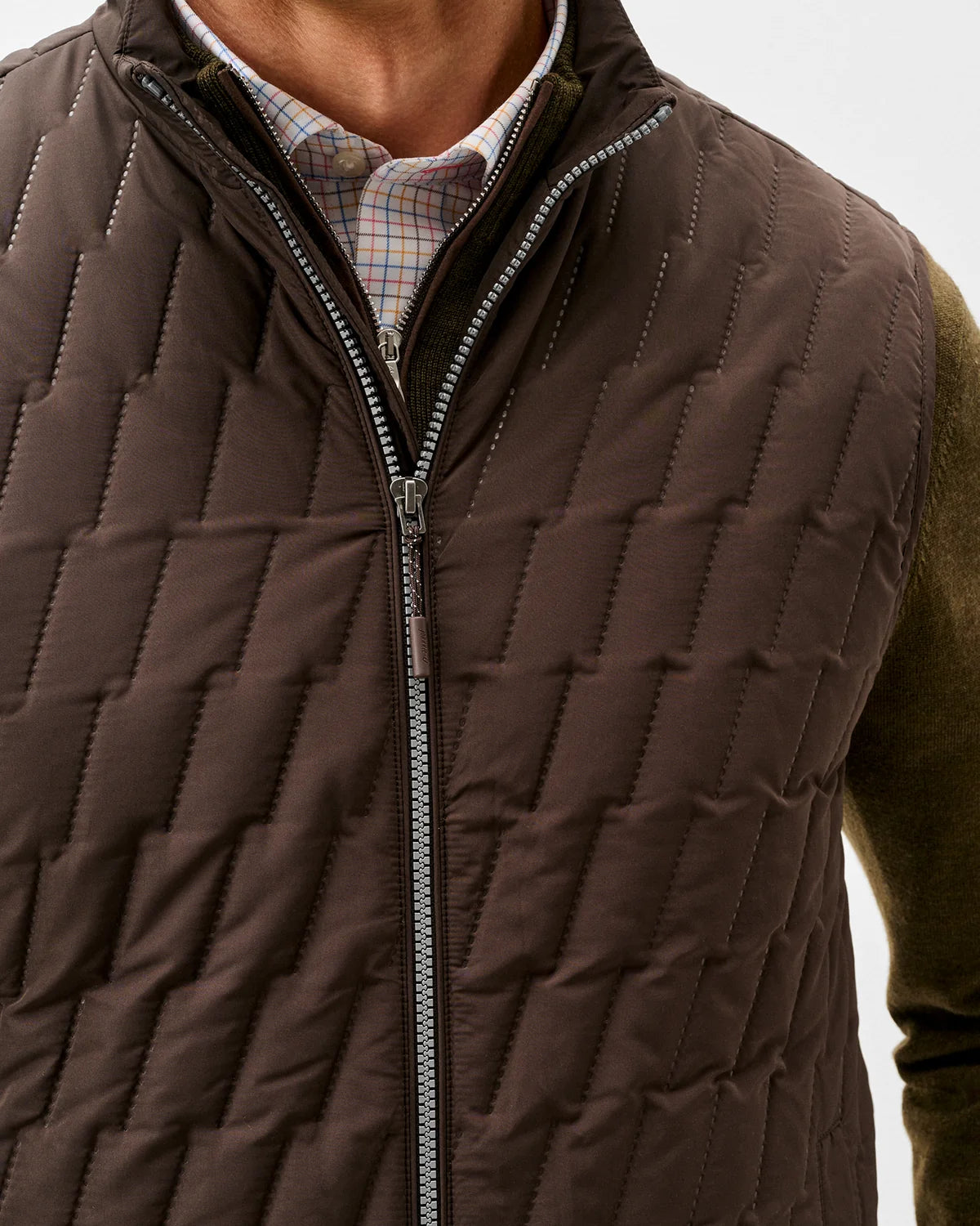 Johnnie O - Belfry Quilted Puffer Vest - Cocoa