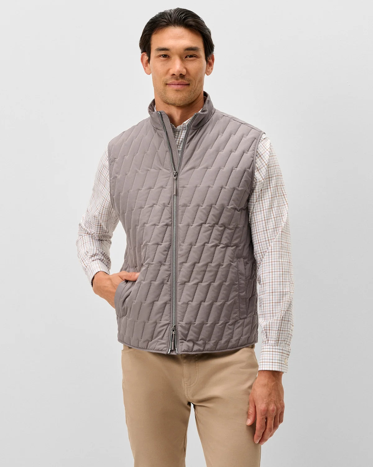 Johnnie O - Belfry Quilted Puffer Vest - Magnesium