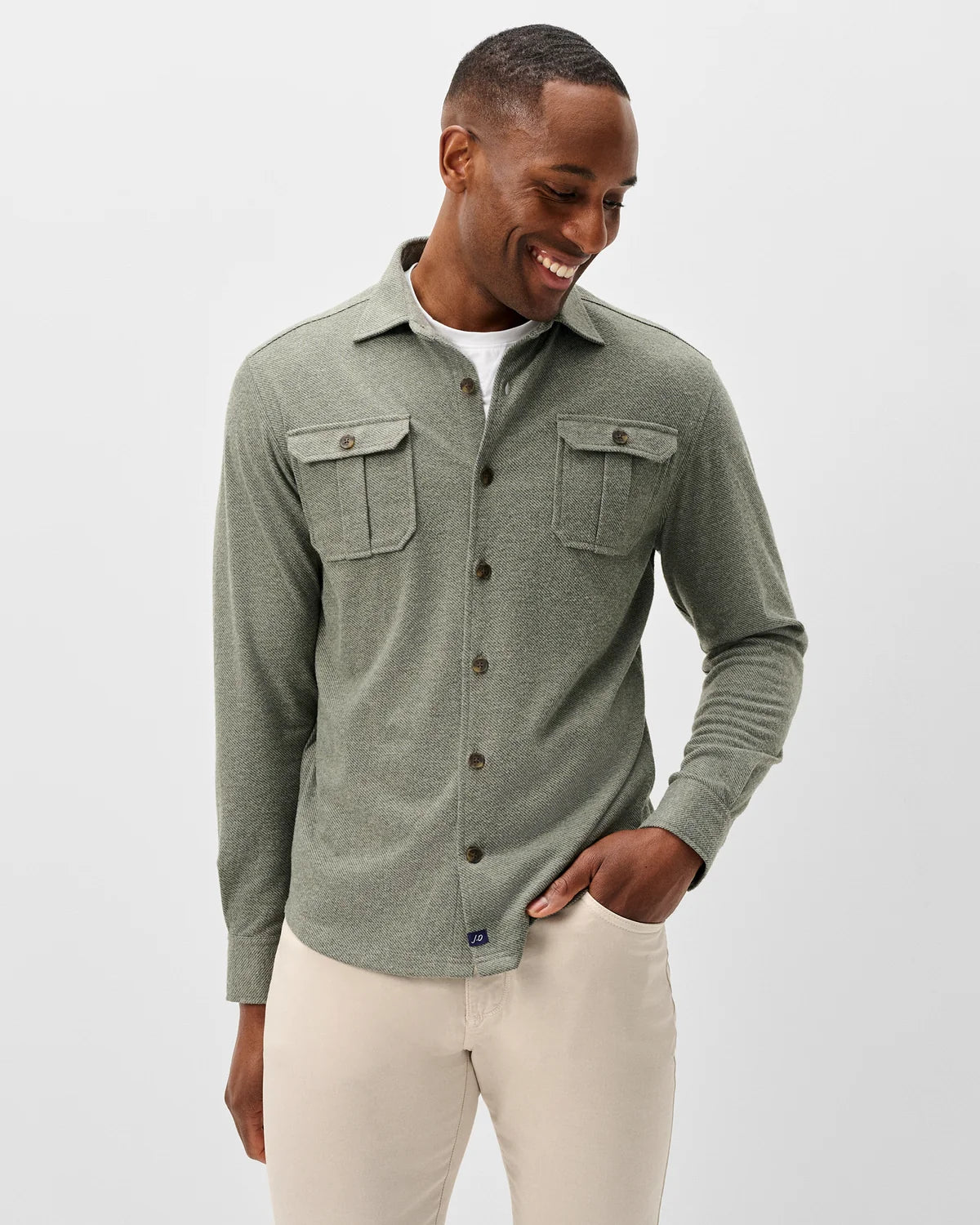 Johnnie O - Sequoia Twill Solid Lodge Shirt - Forest