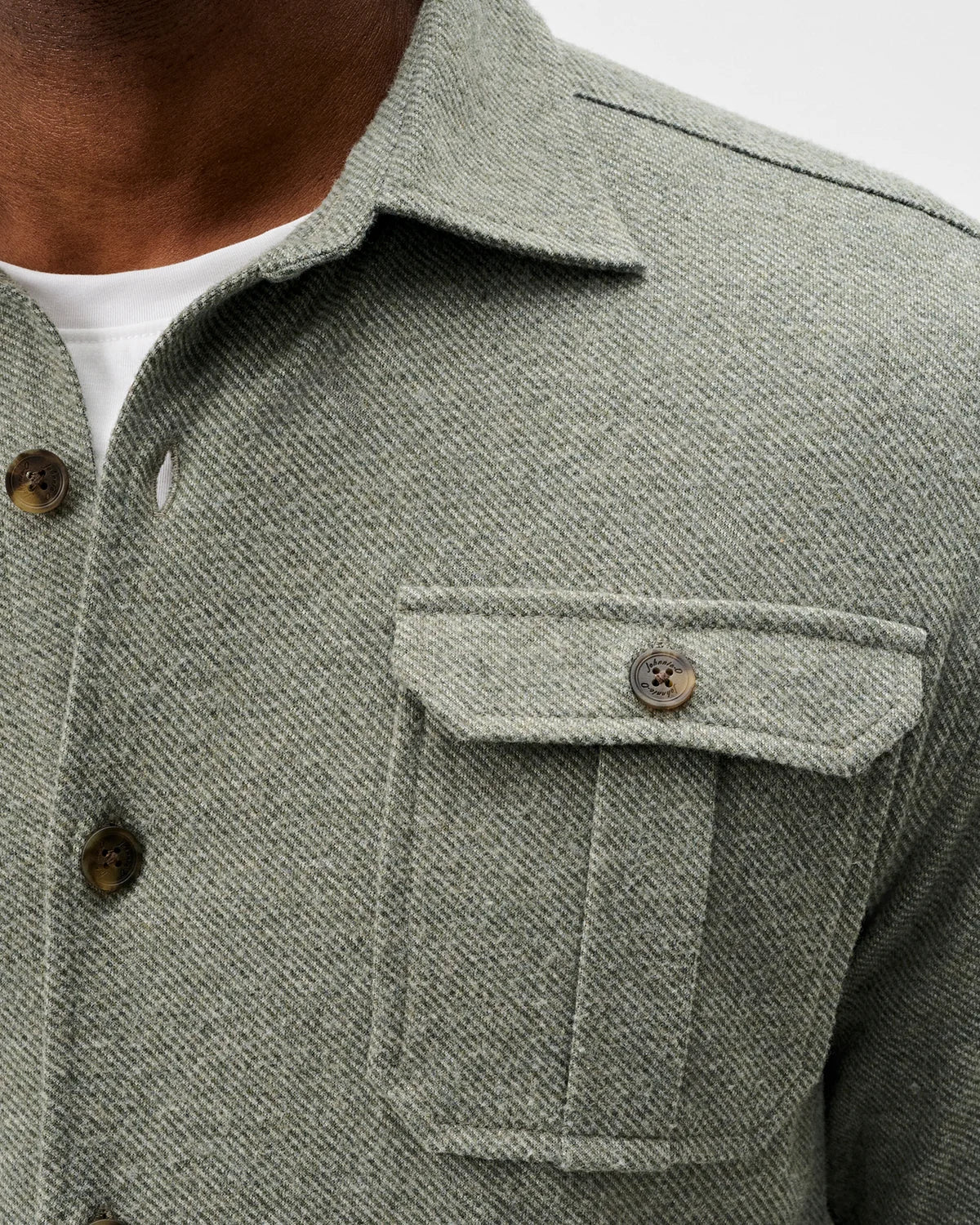 Johnnie O - Sequoia Twill Solid Lodge Shirt - Forest