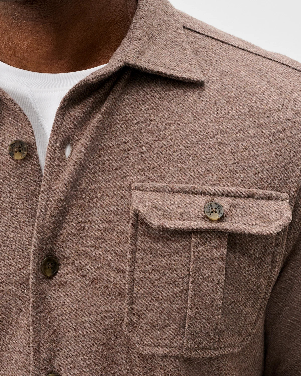 Johnnie O - Sequoia Twill Solid Lodge Shirt - Havana