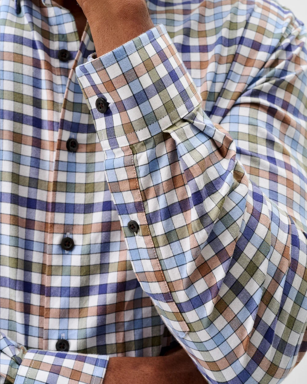Johnnie O - Performance Flannel Button Down Shirt - Cedar Check