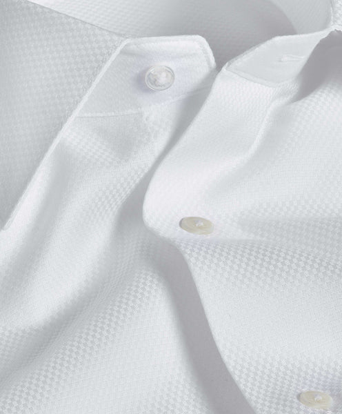 David Donahue - Boxed French Cuff Formal Shirt - White