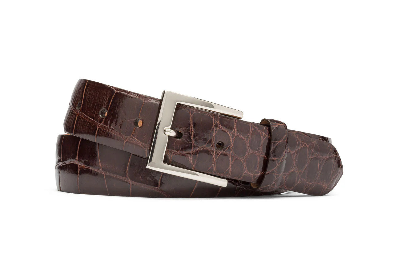 W. Kleinberg - 1 1/4" Glazed Alligator Belt