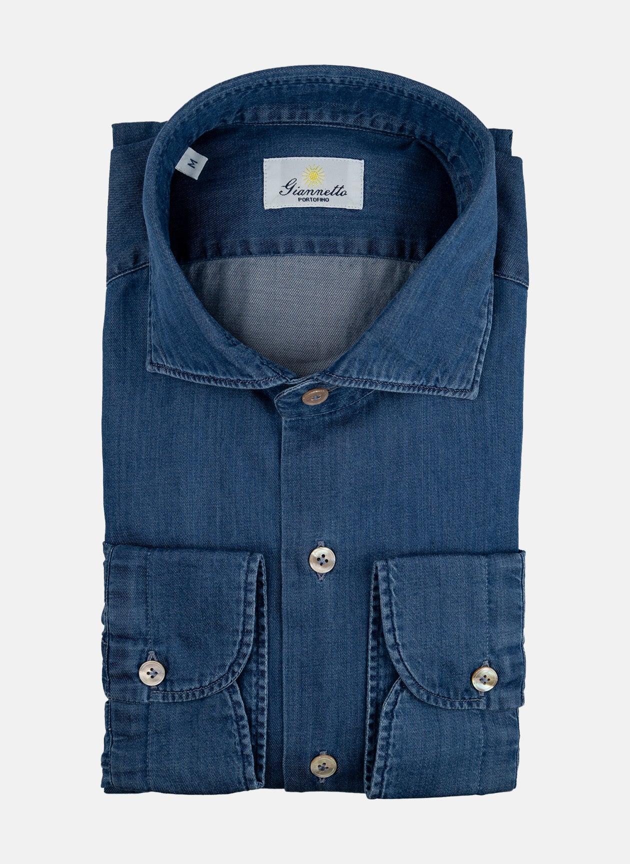 Giannetto - Cotton Sport Shirt - Chambray