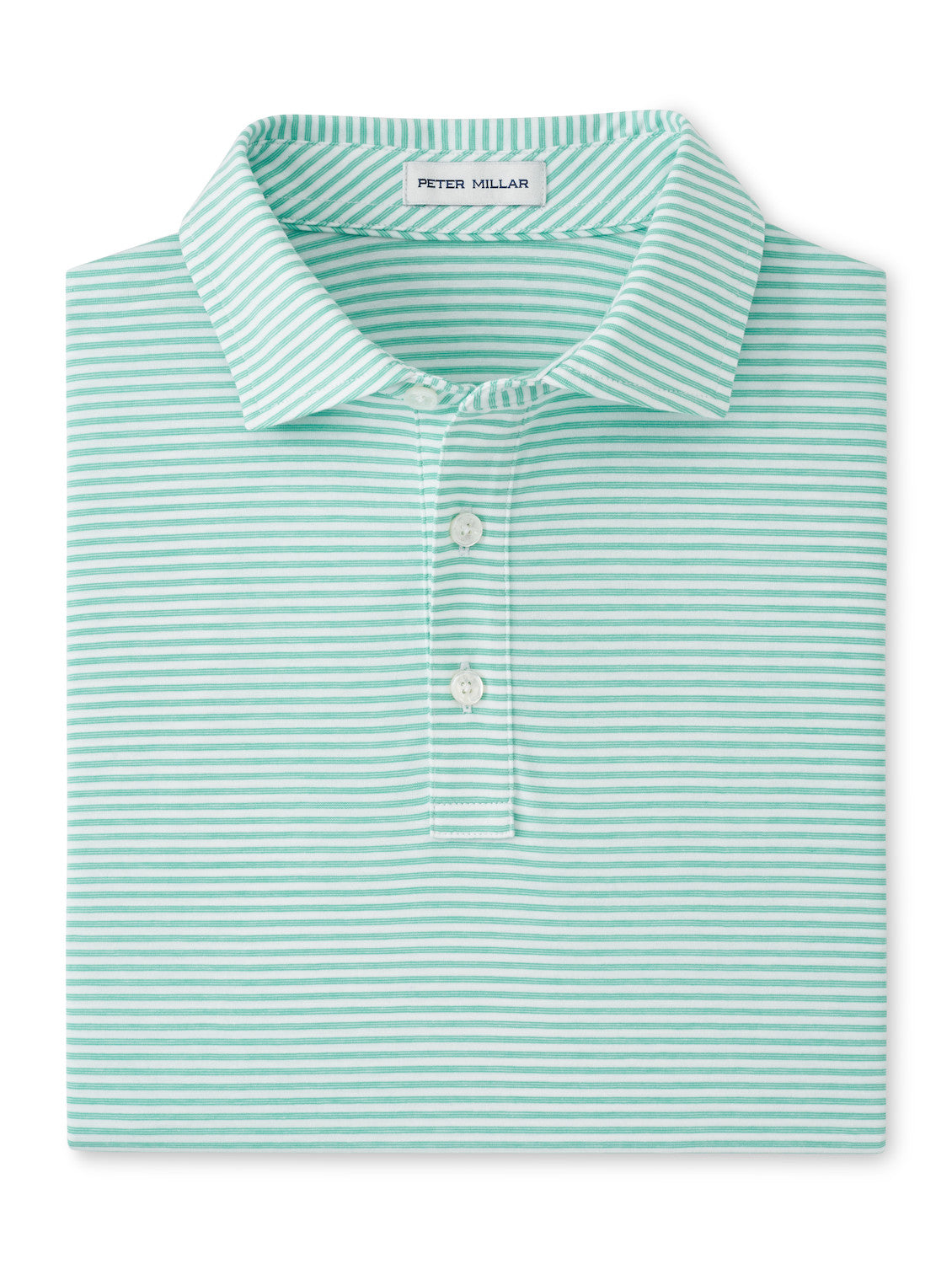 Peter Millar - Crown Comfort Cotton Polo Collins Stripe - Meadow
