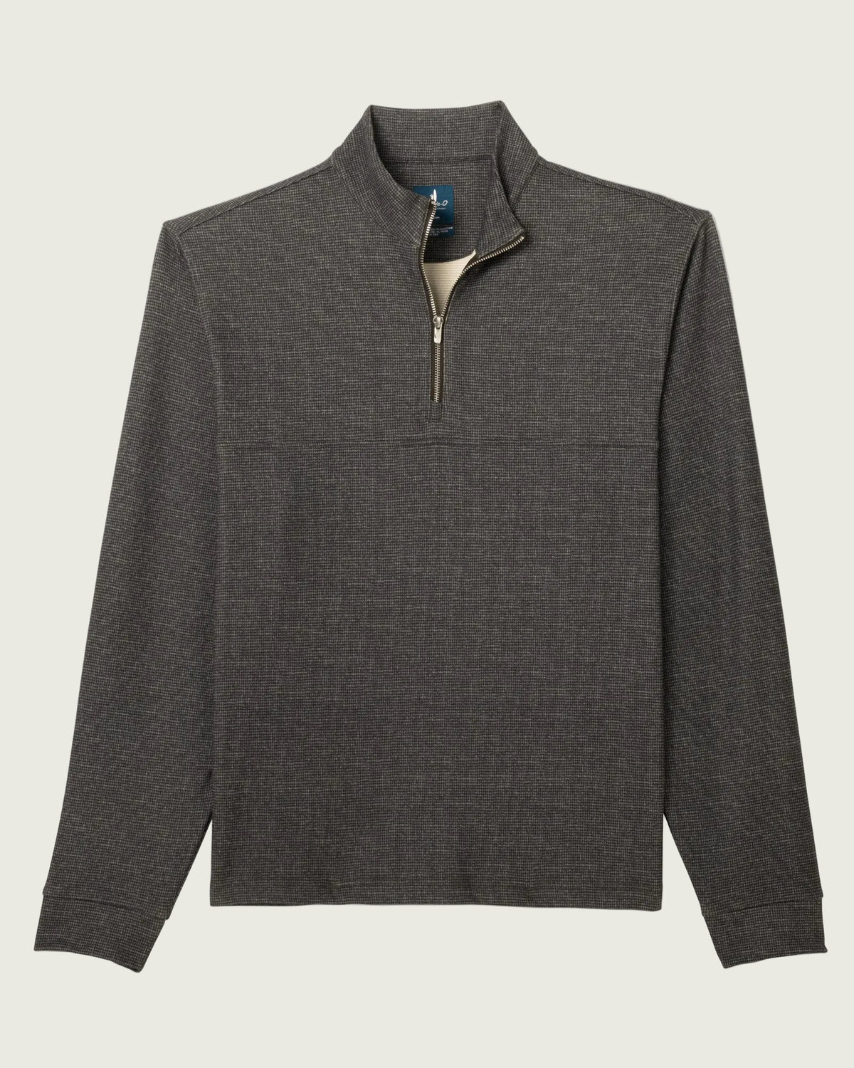 Johnnie O - Mikey Check Fleece 1/4 Zip Pullover - Smoke