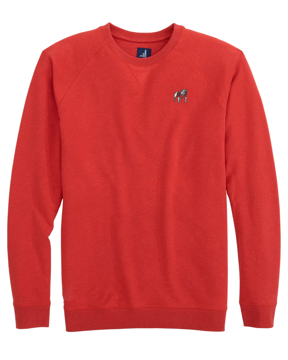 Johnnie O - Georgia Standing Bulldog Freeman Crewneck Fleece Sweatshirt - Red