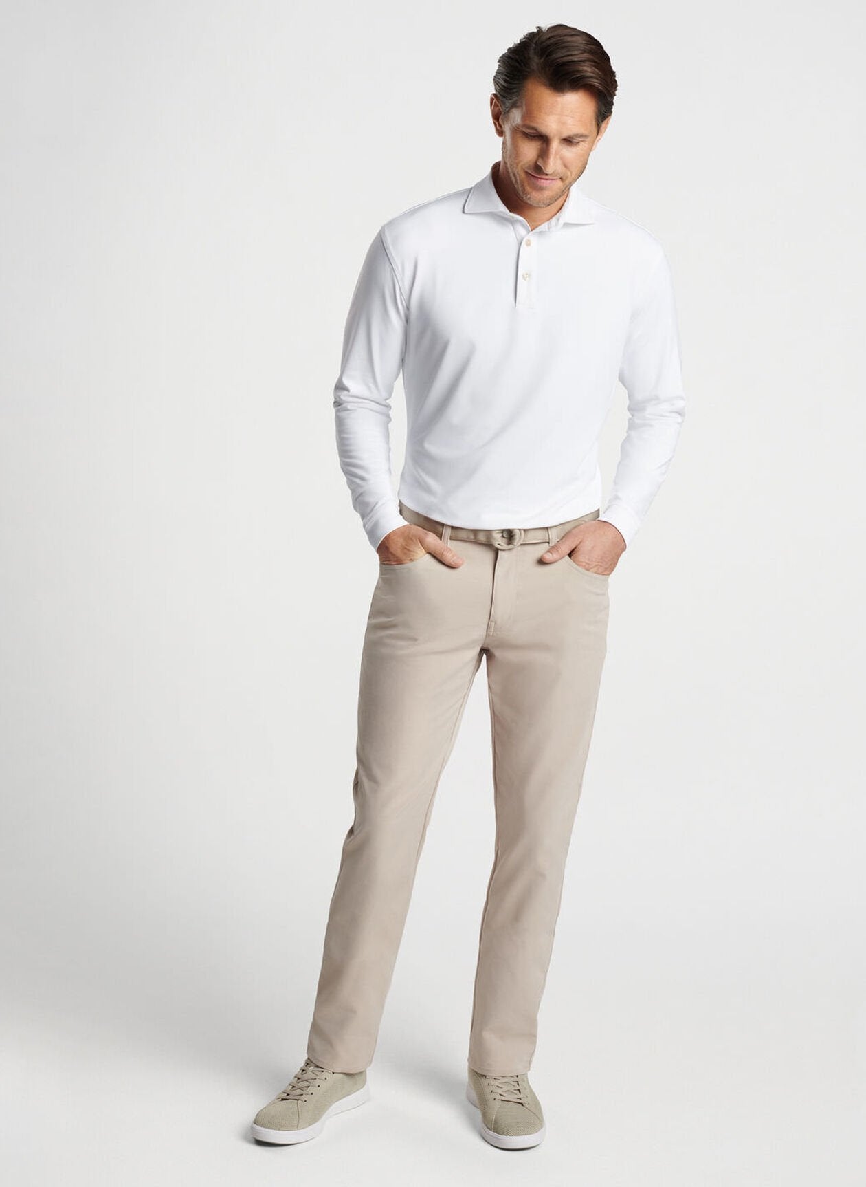 Peter Millar -Performance Five-Pocket Pant - Khaki