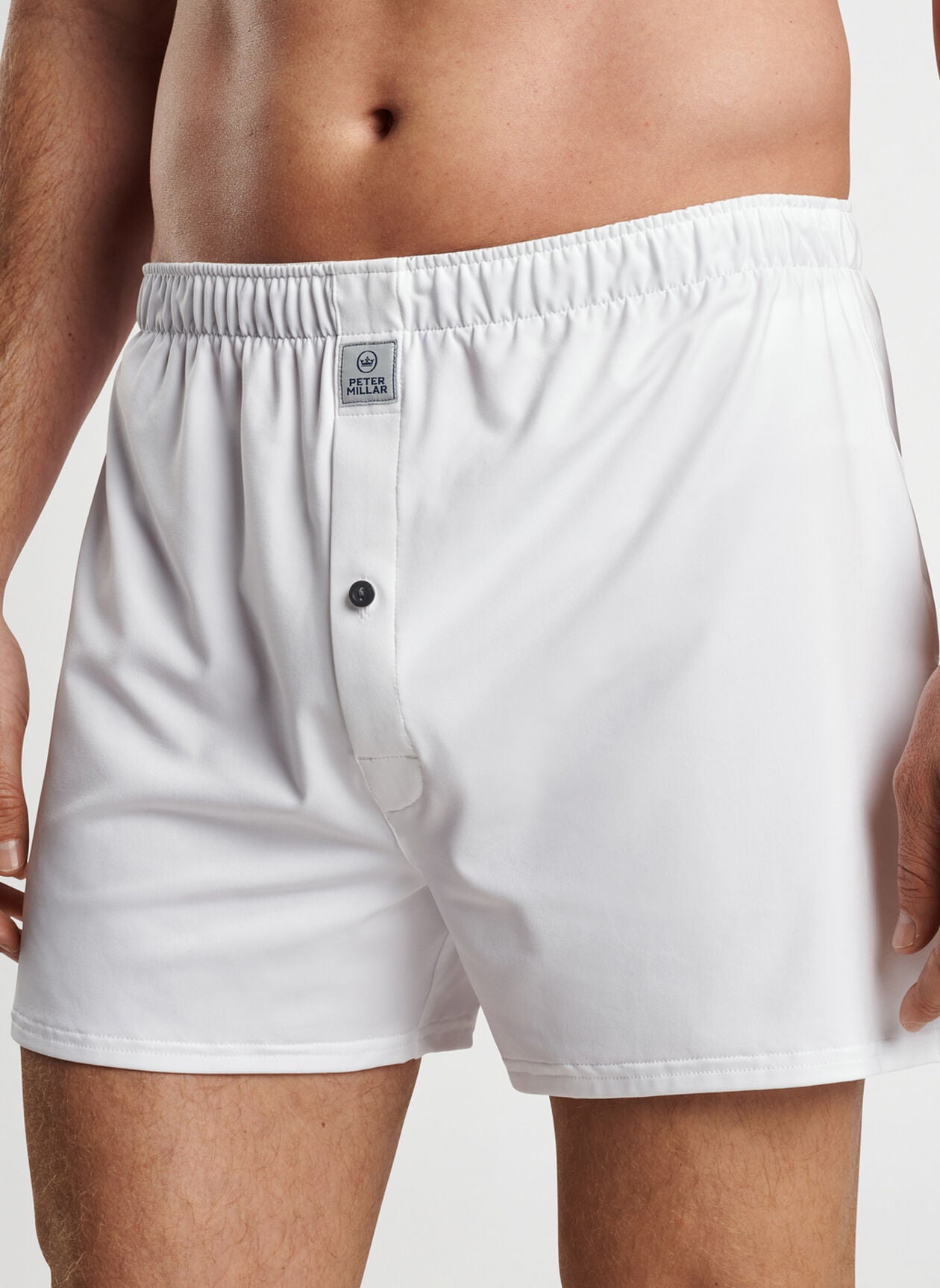 Peter Millar - Solid Boxer Short - White