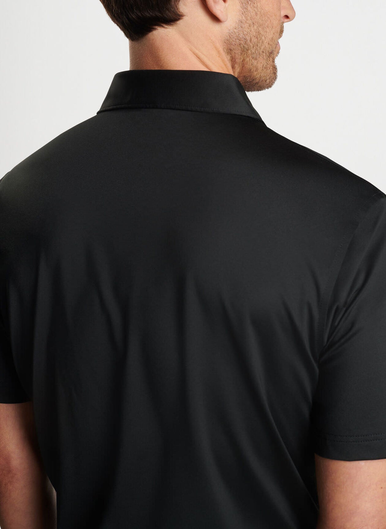 Peter Millar - 1962 Helmet Solid Stretch Jersey Polo - Black