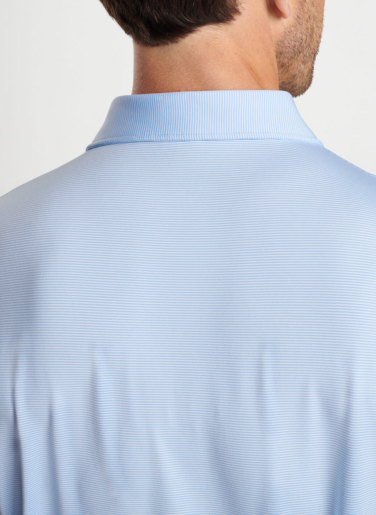 Peter Millar - Georgia Script™ Jubilee Stripe Polo - Cottage Blue