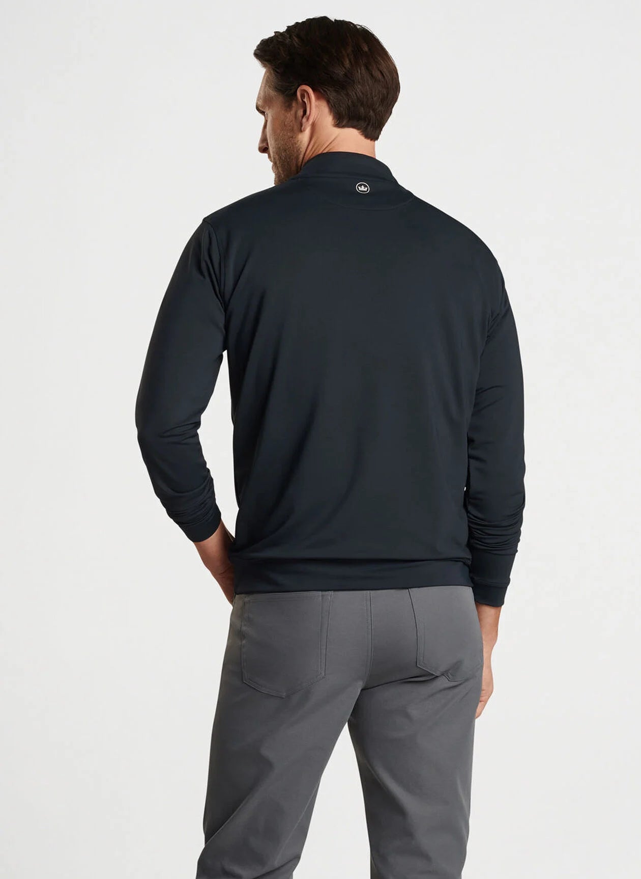 Peter Millar - Perth 1962 Helmet Solid Stretch Quarter Zip - Black