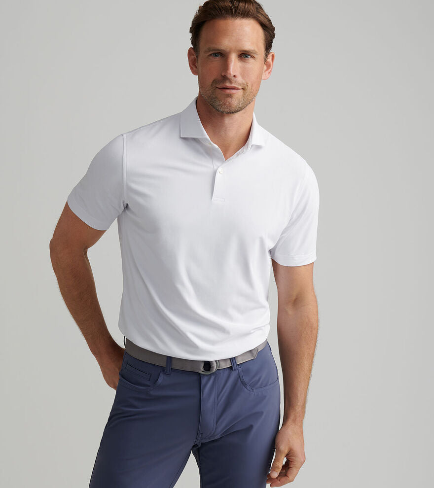 Peter Millar - Soul Performance Mesh Polo - White