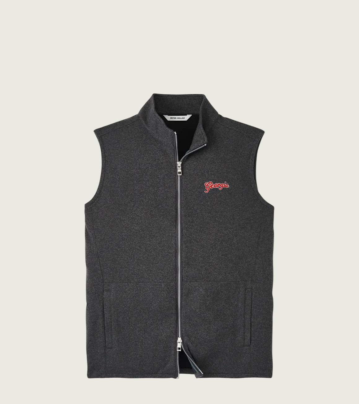 Peter Millar - Georgia Script™ Crown Sweater Fleece Vest - Iron