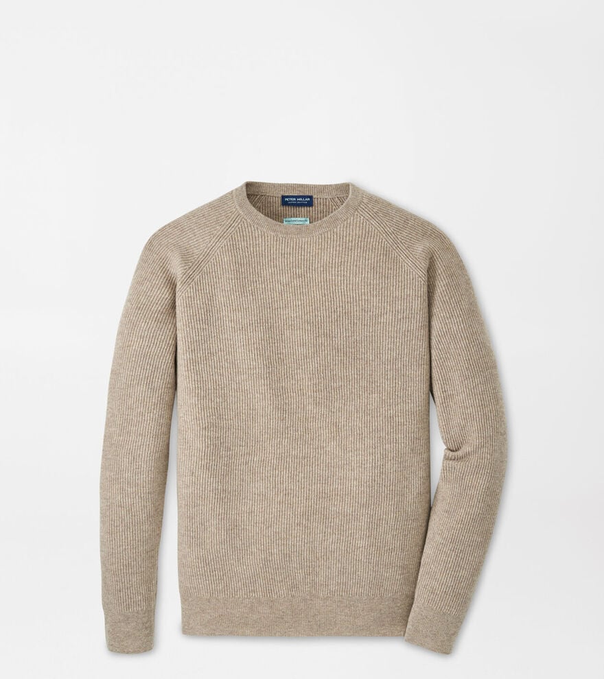 Peter Millar - Artisan Crafted Cashmere Rib Crewneck - Barley