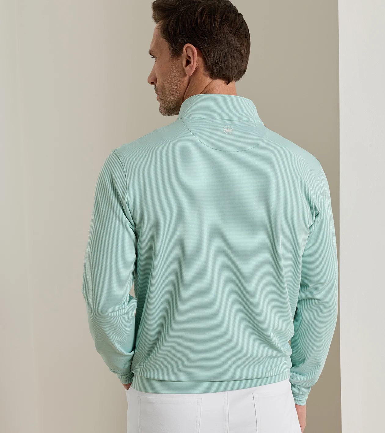 Peter Millar - Perth Basketweave Performance Quarter Zip - Fresh Mint