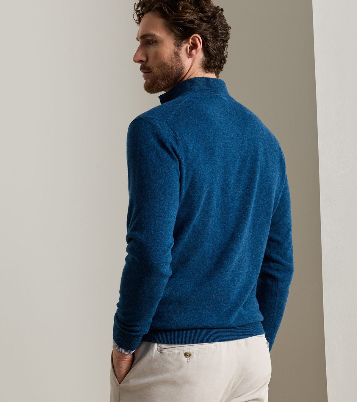Peter Millar - 25th Anniversary Cashmere Quarter-Zip Sweater - Ocean Blue