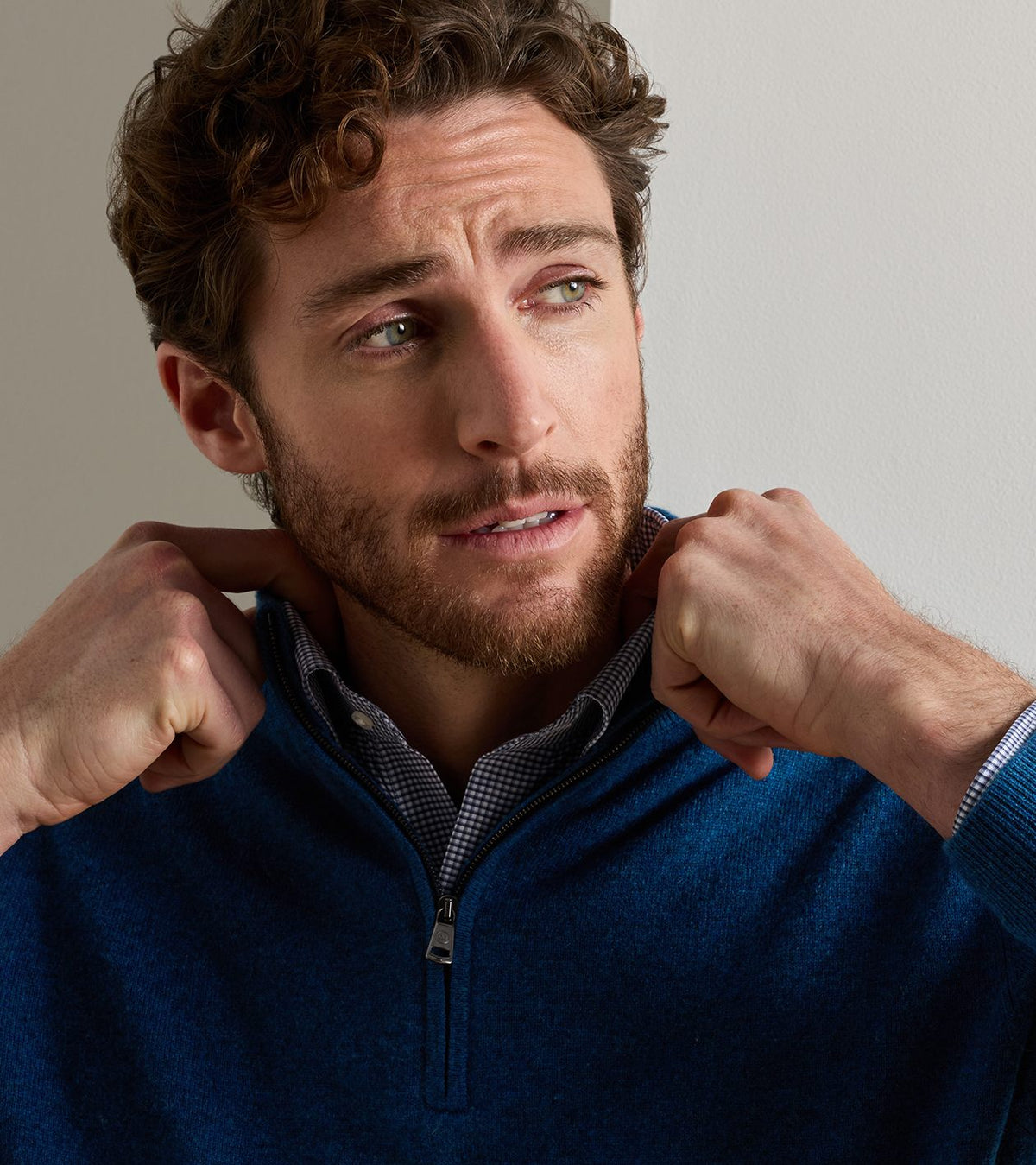 Peter Millar - 25th Anniversary Cashmere Quarter-Zip Sweater - Ocean Blue