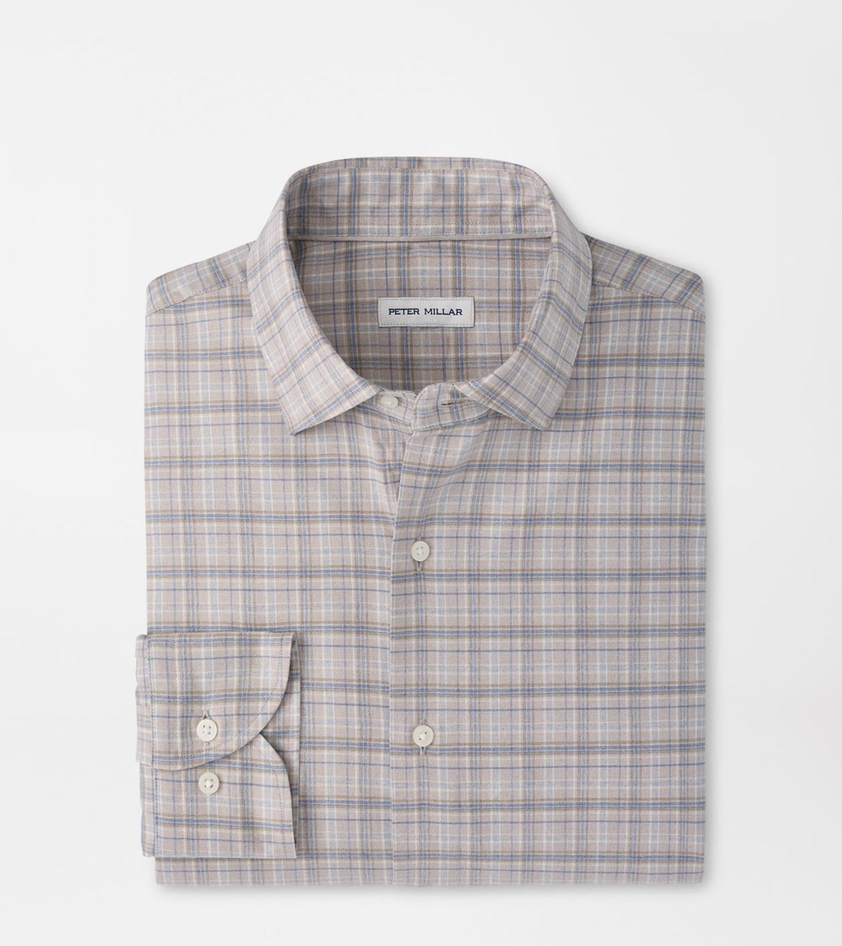 Peter Millar - Griffin Crown Soft Twill Sport Shirt - Battleship Grey
