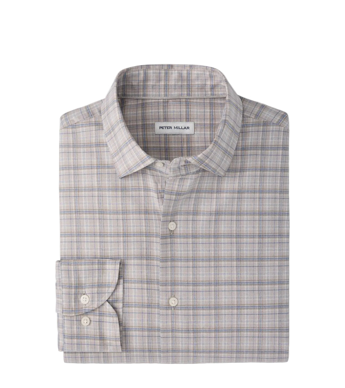 Peter Millar - Griffin Crown Soft Twill Sport Shirt - Battleship Grey