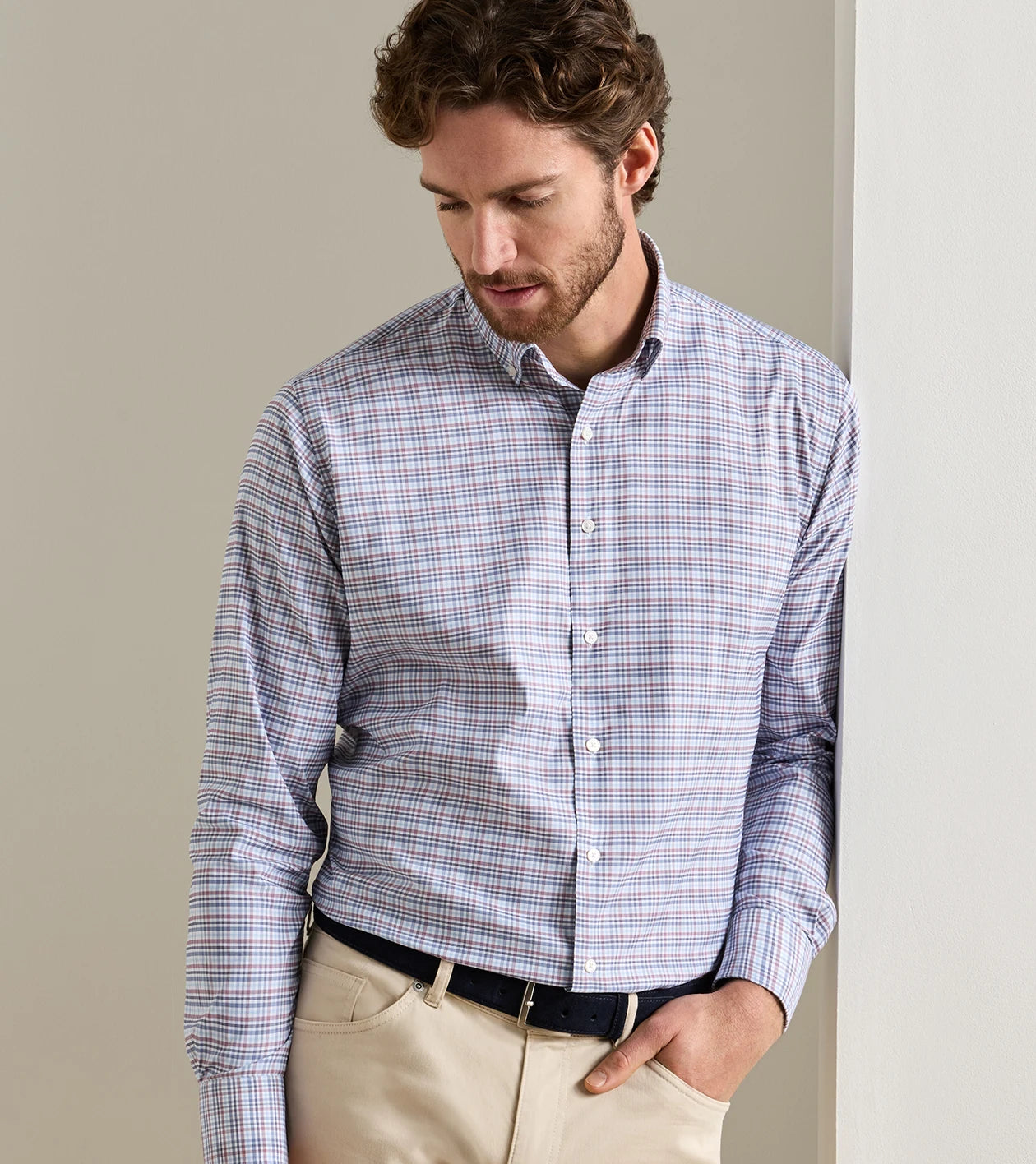 Peter Millar - Wayne Performance Twill Sport Shirt - Blue Freesia