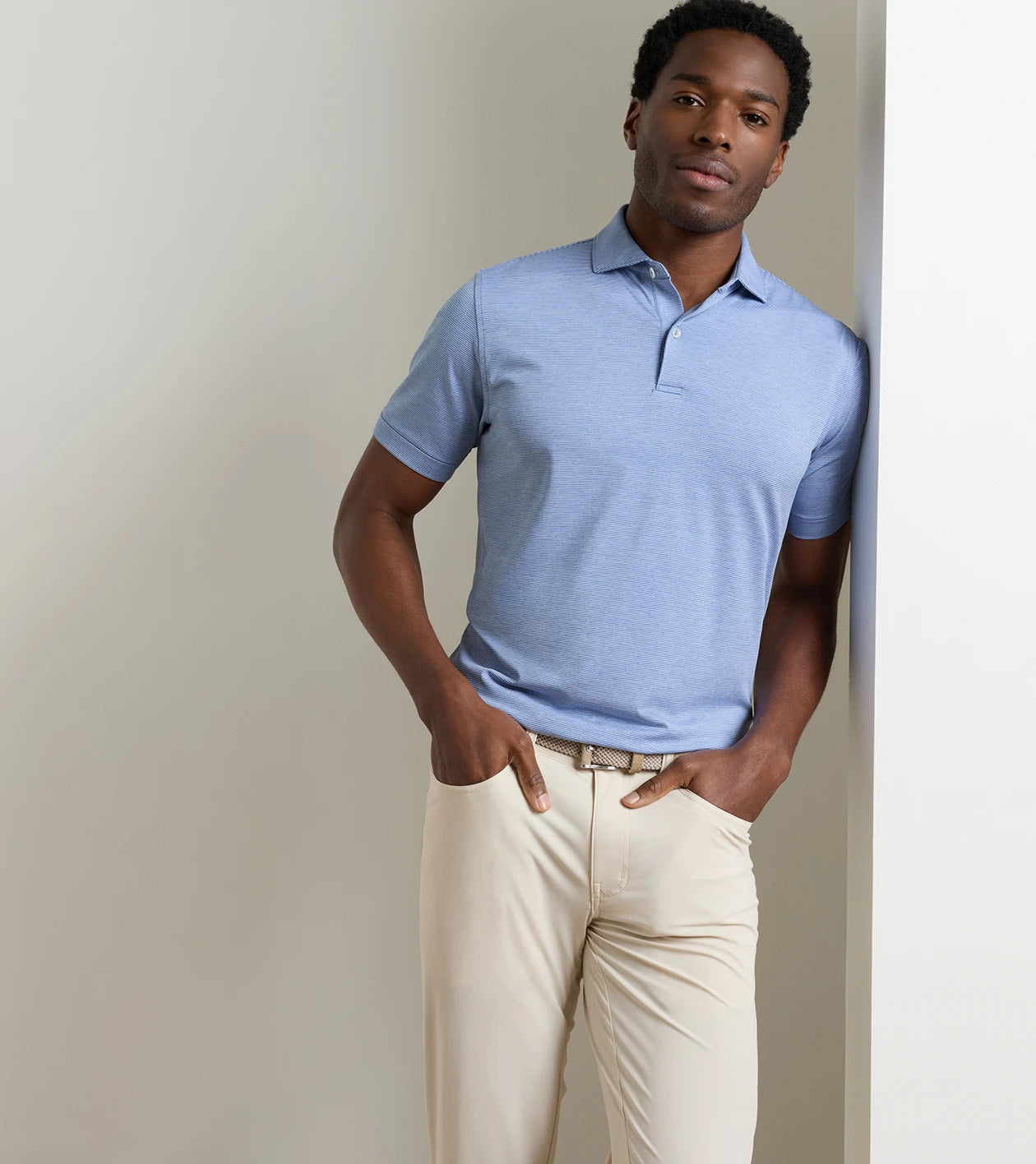 Peter Millar - Treble Performance Jersey Polo - Windy Blue