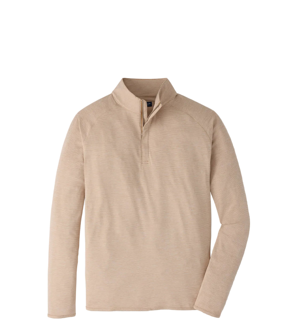 Peter Millar - Stealth Stripe Performance Quarter-Zip - Light Nutmeg
