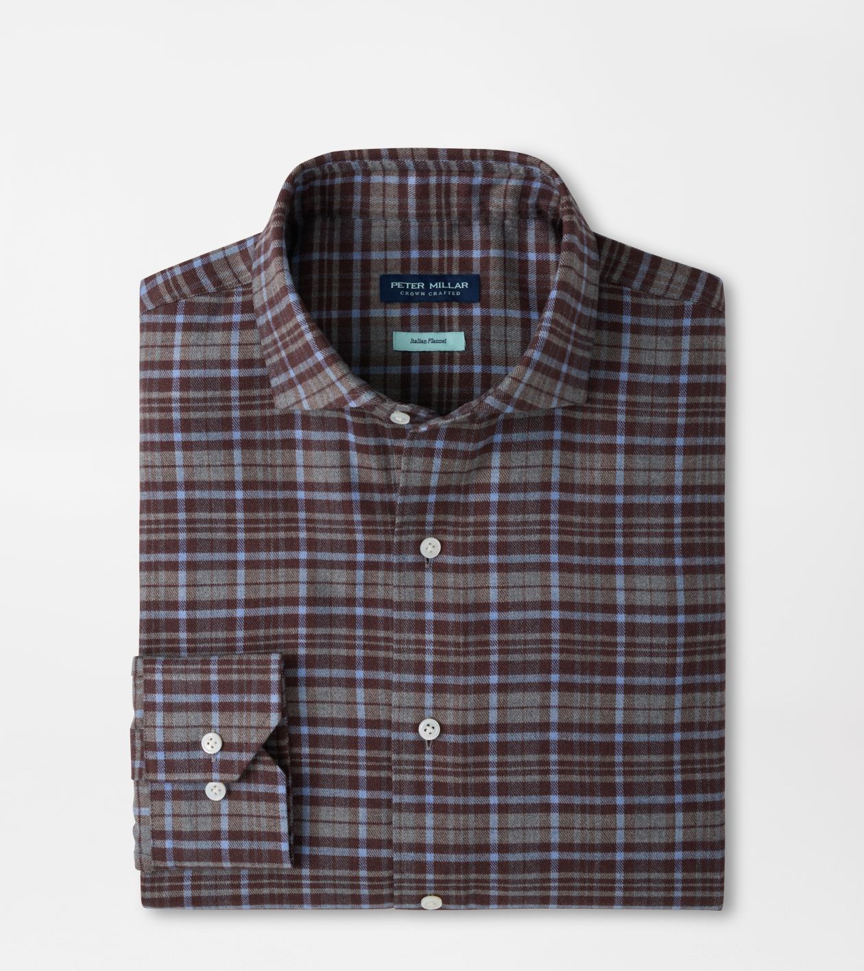 Peter Millar - Cuneo Italian Flannel Sport Shirt - Argento