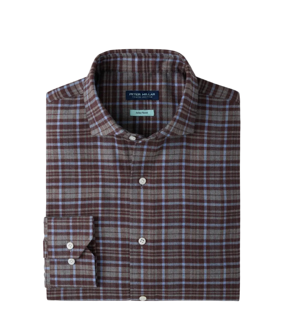 Peter Millar - Cuneo Italian Flannel Sport Shirt - Argento